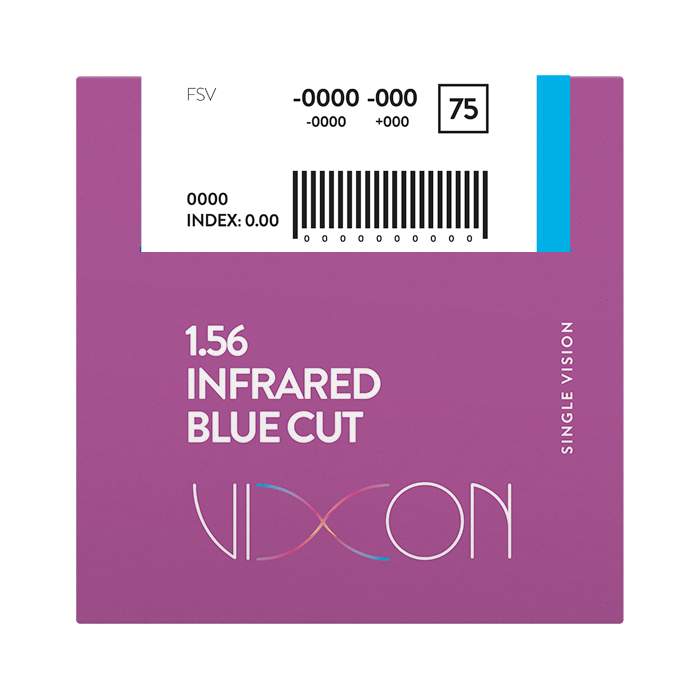 Vixon 1.56 Bluecut INFRARED Terminado Visión Simple 65 AR