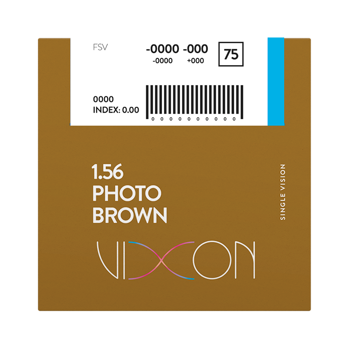 Vixon 1.56 Foto Marrón Terminado Visión Simple 70 HC