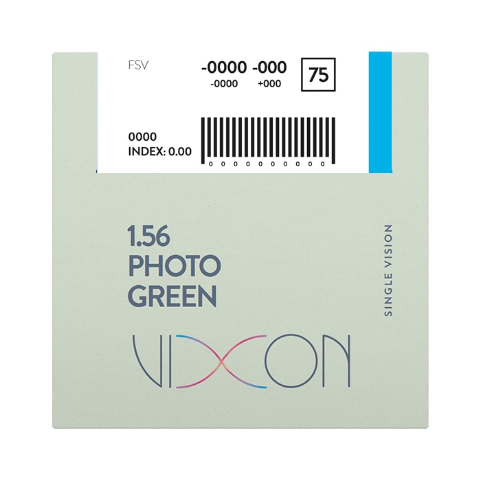 Vixon 1.56 Foto Verde Terminado Visión Simple 70 AR