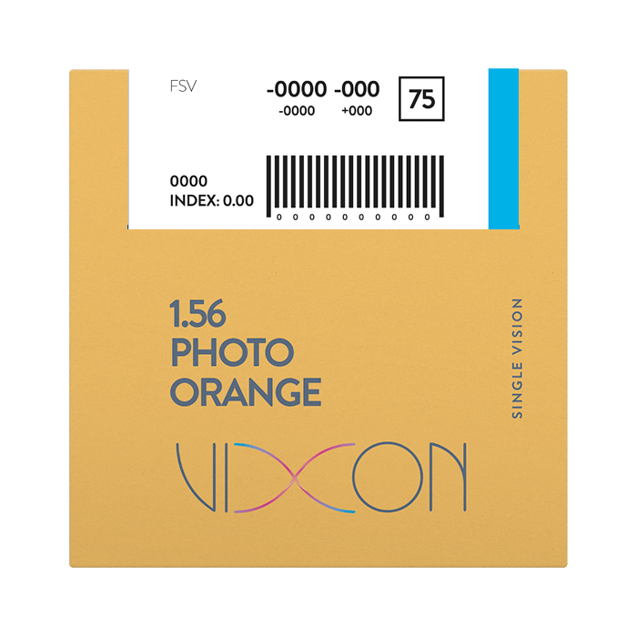Vixon 1.56 Foto Naranja Terminado Visión Simple 70 AR