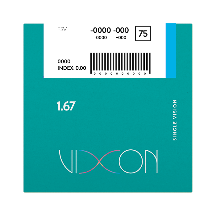 Vixon 1.67 Terminado Visión Simple ASF 65 AR