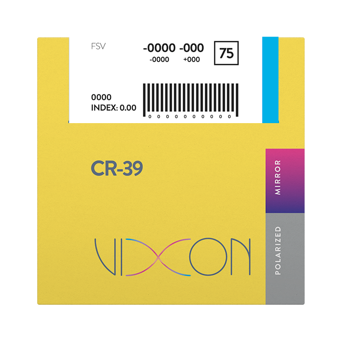 Vixon 1.50 Polarized Gray FSV PLANO 75 Mirror Icy Blue